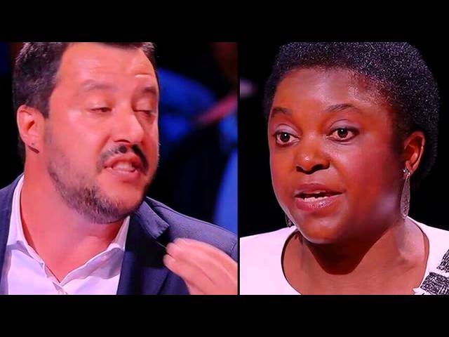 SALVINI VS KYENGE ANNO UNO "IMMIGRATI SONO QUI IN VACANZA" 15/05/14